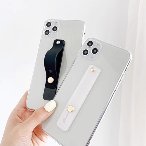 BlingKingdom 3-Pack Phone Loop Holders - Telescopic Mobile Phone Holder with Finger Straps & Kickstand for Most Smartphones (Black, White, Gray)