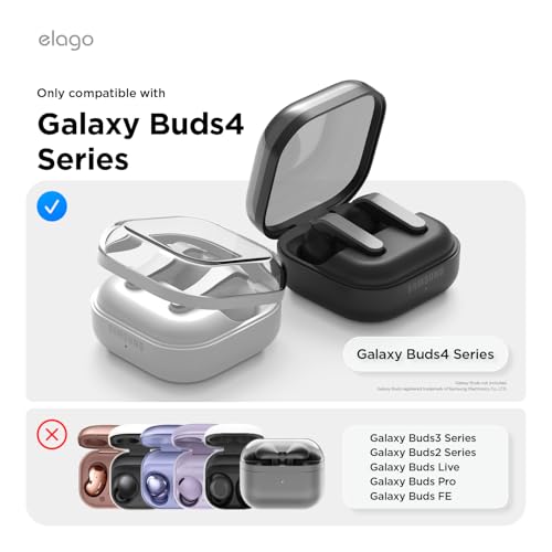 elago Duo Case for Galaxy Buds 4 Pro & Galaxy Buds 4 - color: Clear - Stone