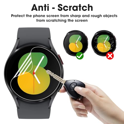6pcs Flexible Hydrogel film for Samsung Galaxy Watch FE 40mm / Active 2 40mm Smartwatch HD Clear Soft TPU Screen Protector Gel film Ultra-thin, Automatic Repair