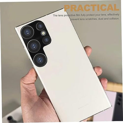 4pcs Camera Screen Protector Phone Lens Protector Tempered Glass Film Full Cover Rear Lens Cover Dustproof Scratch-resistant