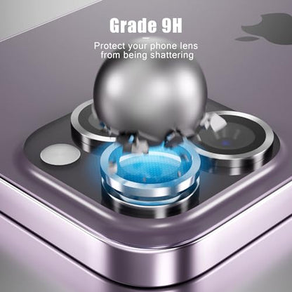 Camera Lens Protector Compatible with iPhone 11/iPhone 12/iPhone 12 Mini,Scratch Resistant,HD Clear Tempered Glass Camera Lens Protection Cover,Case Friendly Easy to Install - Silver - color: Silver, size: iPhone 11/iPhone 12/iPhone 12 Mini