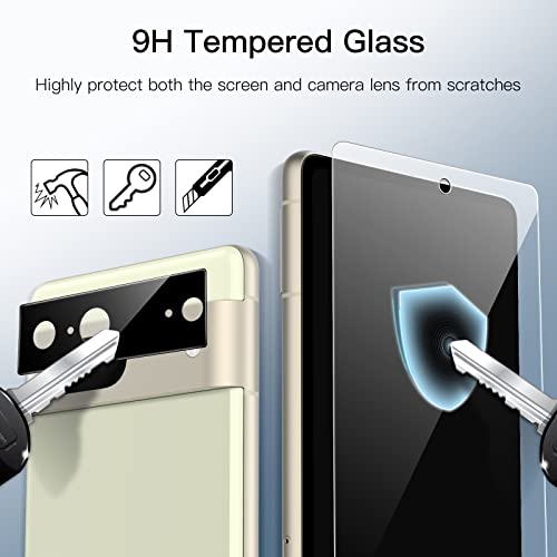 JETech Screen Protector for Google Pixel 7, 2+2 Pack - size: Pixel 7