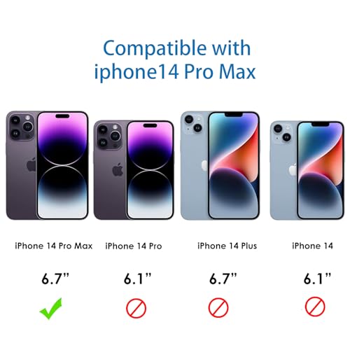 Ultra-Clear Hybrid Case Shockproof & Anti-Yellowing Phone Case | TPU + Acrylic Dual Protection | Slim Fit & Scratch-Resistant Design for iPhone 14 pro max - size: iphone 14 pro max