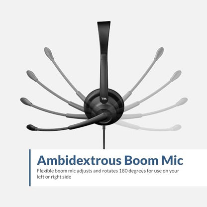 Cyber Acoustics AC-104ENC Mono USB Headset with ENC, in-Line Controls - style: USB Mono ENC Headset