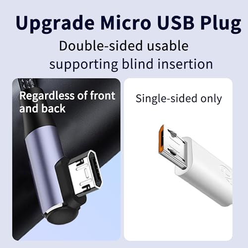 Right Angle USB C to Micro USB Cable 2A Charging Data Transfer