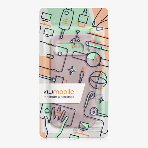 kwmobile Case Compatible with Google Pixel 9 Pro XL Case - Protective Slim TPU Phone Cover - Soft Matte Finish - Nude Lilac - color: Nude lilac