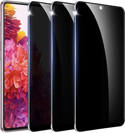 【3+1 Pack】 Designed for Samsung Galaxy S20 FE 5G Privacy Screen Protector,9H Tempered Glass【Not Support Fingerprint Unlock】 Anti-Spy Film,Compatible with Samsung S20FE 5G - color: S20FE