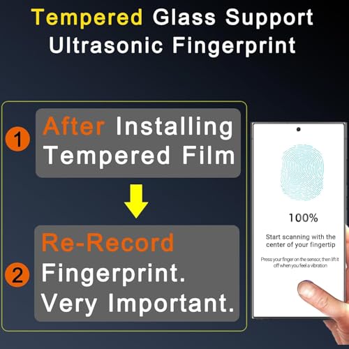 Ferilinso Screen Protector for Samsung Galaxy S24 Ultra, Tempered Glass - size: Samsung Galaxy S24 Ultra 6.8 INCH
