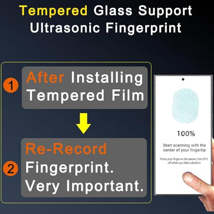 Ferilinso Screen Protector for Samsung Galaxy S24 Ultra, Tempered Glass - size: Samsung Galaxy S24 Ultra 6.8 INCH