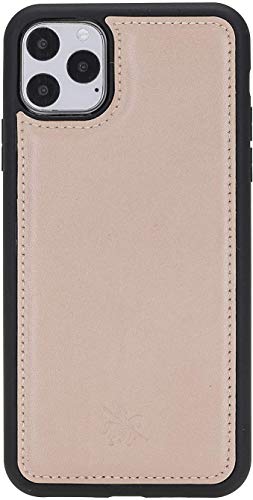 Venito Lucca Leather Case Compatible with iPhone 11 Pro Max (6,5inch) – Extra Secure with Padded Back Cover - Nude Pink - color: Nude Pink, size: iPhone 11 Pro Max