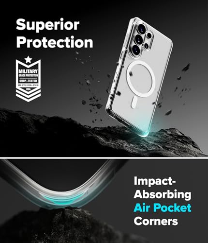 Ringke for Samsung Galaxy S26 Ultra Case [Fusion Magnetic Matte Clear] | Compatible with MagSafe, Oil & Dirt Resistant, Anti-Fingerprint Technology Prevents Oily Smudges, Feels Velvety Soft - size: Galaxy S26 Ultra