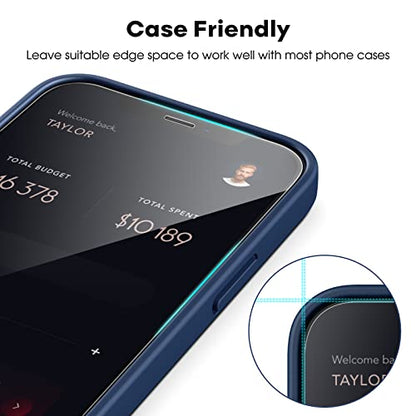 JETech Full-Coverage Screen Protector for iPhone 12 Pro Max, 3-Pack - size: iPhone 12 Pro Max