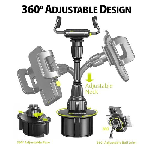 Bracketron TripGrip Cup Holder Car Phone Holder Mount with Expandable Base - style: Cup Holder Mount