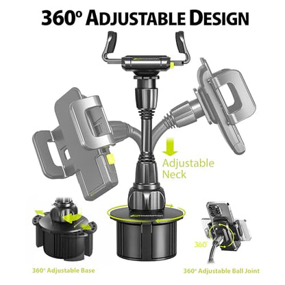 Bracketron TripGrip Cup Holder Car Phone Holder Mount with Expandable Base - style: Cup Holder Mount