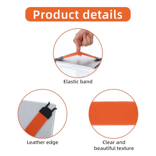 Ptwola Hand Strap Holder Universal Tablet Secure Grip Holder, Orange - color: Orange