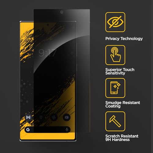 magglass Privacy Guard for Samsung Galaxy S24 Ultra Screen Protector - Anti Spy Tempered Glass Guard (Easy Applicator Included) - style: Privacy
