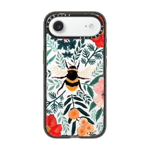 CASETiFY for iPhone Air Case - Impact | Slim Fit | 8.2 ft. 4X Military Grade Drop Protection | Bee in the Flowers by Papio Press | Black - color: Bee in the Flowers, size: Iphone Air (6.5")