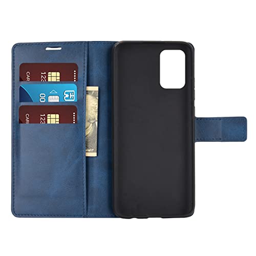 Flip Case for Samsung A03S Wallet PU Leather Magnetic Protective Cellphone Case for Samsung Galaxy A02S A025M A03S A037M Folio Book Cover with Stand (Blue) - color: Blue
