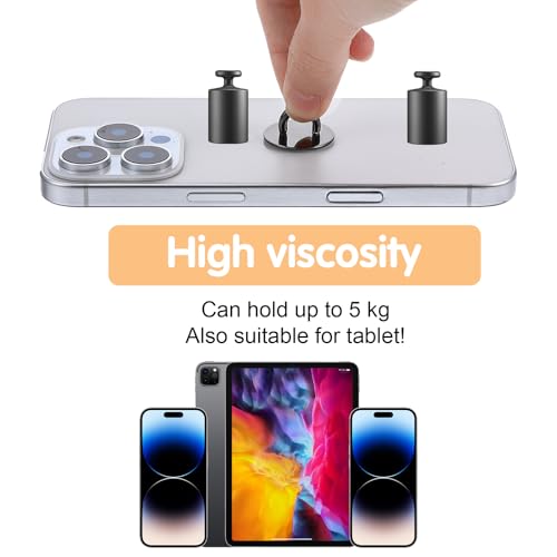 12pcs Phone Charm Hook, Metal Round Phone Finger Grip Holder Adhesive