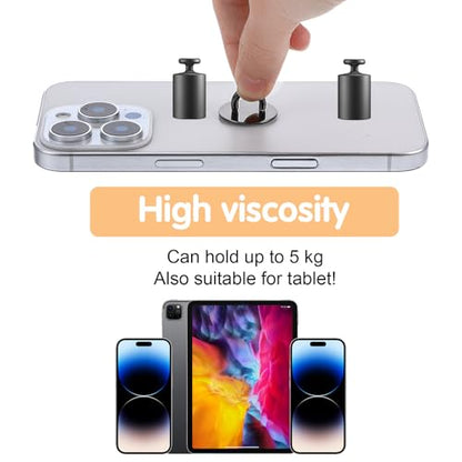 12pcs Phone Charm Hook, Metal Round Phone Finger Grip Holder Adhesive