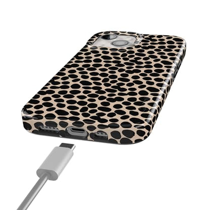 Casely iPhone 15 Plus Case | Lost in Spots | Cheetah Print | Compatible with MagSafe | Classic Ultra Slim Design - color: Lost in Spots | Cheetah Print