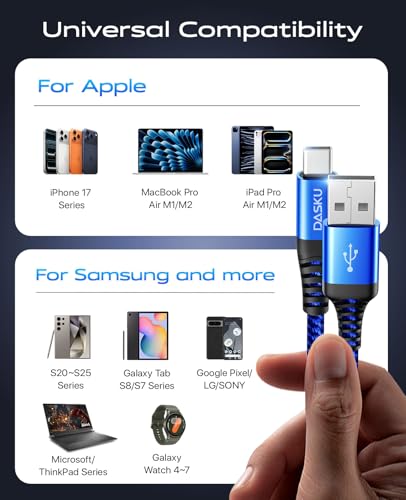 USBA to USBC Cable [15FT 1Pack], Long USB C Cable 3A Fast Charging, USB to - color: Blue, size: 15FT 1Pack, style: USB A to USB C