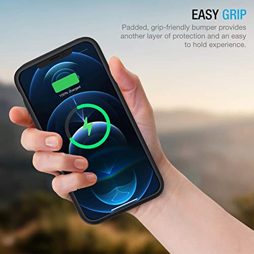 Battery Case for iPhone 12/12 Pro, Enhanced 10000mAh Portable Protective Smart Qi Wireless Charging Case Compatible with iPhone 12/12 Pro (6.1 inch) Rechargeable Extended Battery Charger Cover(Black) - size: iPhone 12/Pro