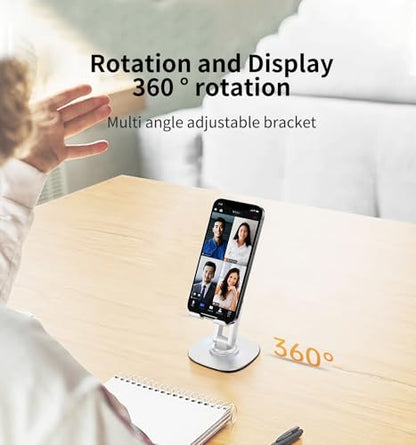 360° Rotating Cell Phone Stand for Desk (K69-White) - size: K69-White