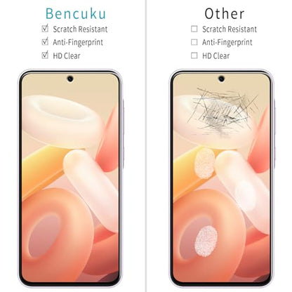 2+2 Pack Screen Protector for Samsung Galaxy A35 5G Tempered Glass - color: Clear-Galaxy A35 5G