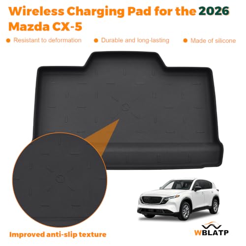 Wireless Charging Mat for 2026 Mazda Cx5 Accessories (No for CX-50) - size: for Mazda CX5 Accessories 2026