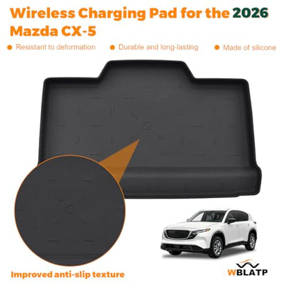Wireless Charging Mat for 2026 Mazda Cx5 Accessories (No for CX-50) - size: for Mazda CX5 Accessories 2026
