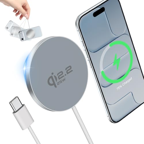 25W Wireless Charger High Speed Fast Charging Pad Qi2.2 Certified