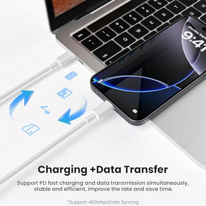 iPhone 17 16 Charger Fast Charging,[MFi Certified]40W USB C iPhone Fast Charger Block with 6FT Long USB C to C Charging Cable Cord for iPhone 17e/Air/17 Pro Max/16 Plus/15Pro/Pro Max,iPad Pro/AirPods - size: 6FT