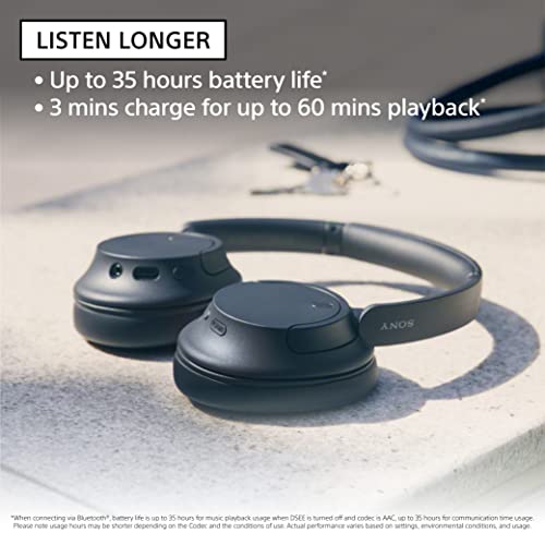 Sony WH-CH720N Wireless Noise Cancelling Over-Ear Headphones, Black - color: Black
