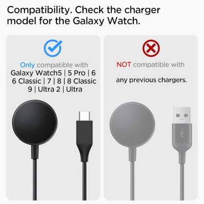 Spigen for Samsung Galaxy Watch Charger Stand, Durable TPU Non-Slip Base