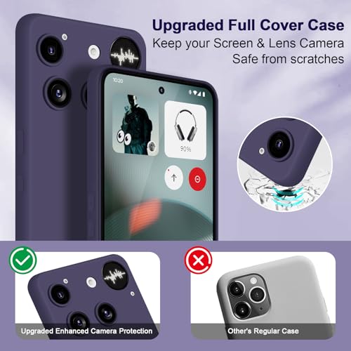 Silicone Case for Nothing Phone 3, Deep Purple - color: Deep Purple, size: Nothing Phone 3