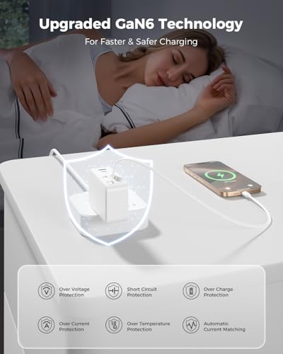 SUPERONE Retractable Charger with USB C and Apple Charging Cables