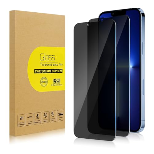 2 Pack Privacy Screen Protector for iPhone 13 Pro/ 14/13 6.1 Inch