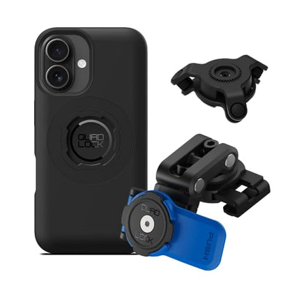 Quad Lock Brake Reservoir Motorcycle Phone Mount with Vibration Dampener and MAG Phone Case for iPhone 16 - size: iPhone 16