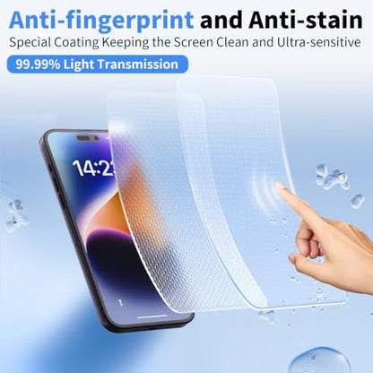 Front Screen + Back Glass Protector for iPhone 14 Plus with Lens Protector - color: [Clear]-iPhone 14 Plus