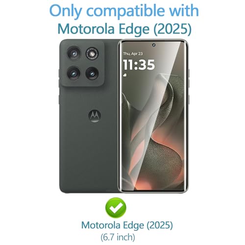 Anoowkoa 3 Pack Designed for Motorola Moto Edge 2025 3D screen protector Tempered Glass Flim.9H Hardness.Super Abrasion Resistance,Anti-Fingerprint.Anti-Scratch,Bubble-free,Easy Installation