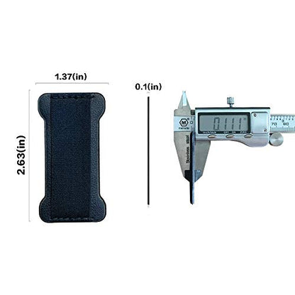 Phone Grip Holder for Hand, Universal Finger Strap Phone Holder, Finger Selfie Grip Compatible with Most Smartphones (Black Blue) -2Pack - color: Black+Blue