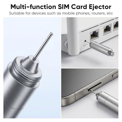 Multi-Function SIM Card Eject Pin with Cleaning Brush - color: A