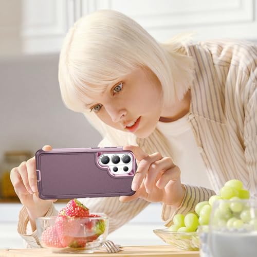 Shockproof Case for Samsung Galaxy S26 Ultra 6.9 inch,Heavy Duty Rugged Military Grade Protection,Hard Sturdy Phone Cover for Samsung S26 Ultra,Pink Purple - color: Pink Purple