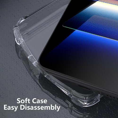 USTIYA Case Clear for Samsung Galaxy S20 TPU Four Corners Cover Transparent Soft