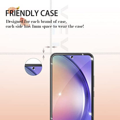 Galaxy A54 5G Screen Protector, [2 Pack] HD-Clear Tempered Glass Screen Protector [3D Touch][Bubble-Free][Anti-Scratch][Case-Friendly] Screen Protector Glass For Samsung Galaxy A54 - size: Galaxy A54 5G
