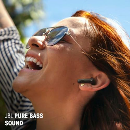 JBL Vibe Beam 2 - True Wireless Noise Cancelling Earbuds with JBL Pure Bass Sound & Smart Ambient Technology, 4mics for Crisp, Clear Calls, up to 40Hrs of Playback, IP54 Dust & Water Resistant (Blue) - color: Blue