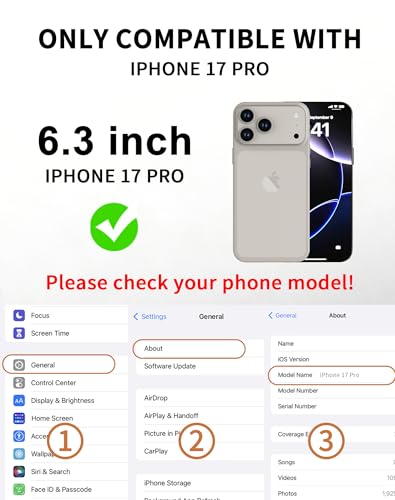 2 Pack 360 Privacy Screen Protector for iPhone 17 Pro Tempered Glass Film - size: iPhone17Pro 6.3inch