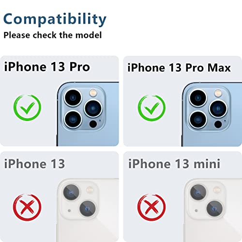 Korecase 2 Pack for iPhone 13 Pro/13 Pro Max Camera Lens Protector, Gold - color: Gold