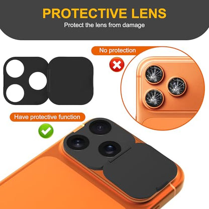 3 Pack Privacy Cover Compatible for iPhone 17 Pro/iPhone 17 Pro Max with 2 Front Camera Privacy Cover, Anti-Spy Camera Cover, Easy-Adhesive Design, Safeguard on iPhone 17 Pro/17 Pro Max. Black - size: iPhone 17 Pro/ iPhone 17 Pro Max